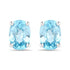 2.40 Carat Genuine Blue Zircon .925 Sterling Silver Earrings  DestGlow