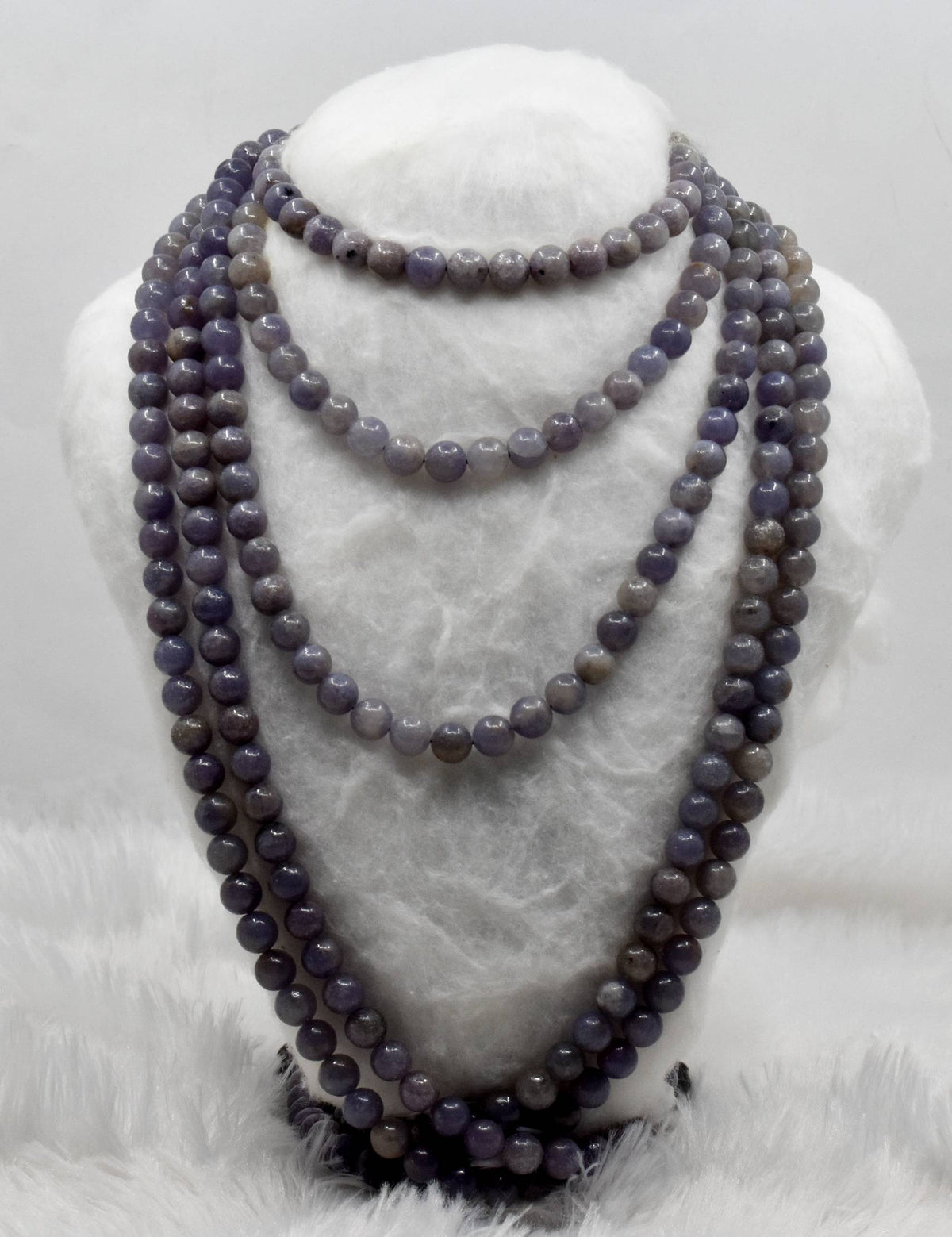 Blue Lepidolite A Grade 6mm, 8mm, 10mm Round Beads  DestGlow