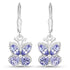 2.08 Carat Genuine Tanzanite .925 Sterling Silver Earrings by Bids.com