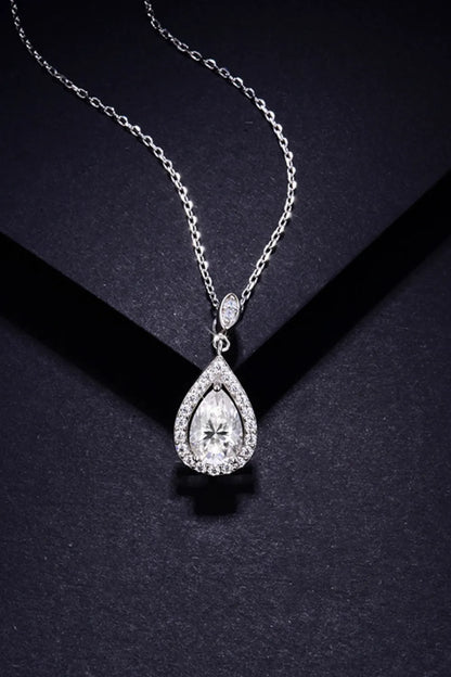 1.5 Carat Sparkala™ 925 Sterling Silver Teardrop Necklace by Sparkala
