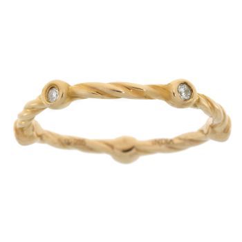 .07ct Diamond stackable band set Sterling Silver by Bids.com