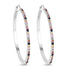2.24 Carat Genuine Multi Sapphire .925 Sterling Silver Earrings by Bids.com