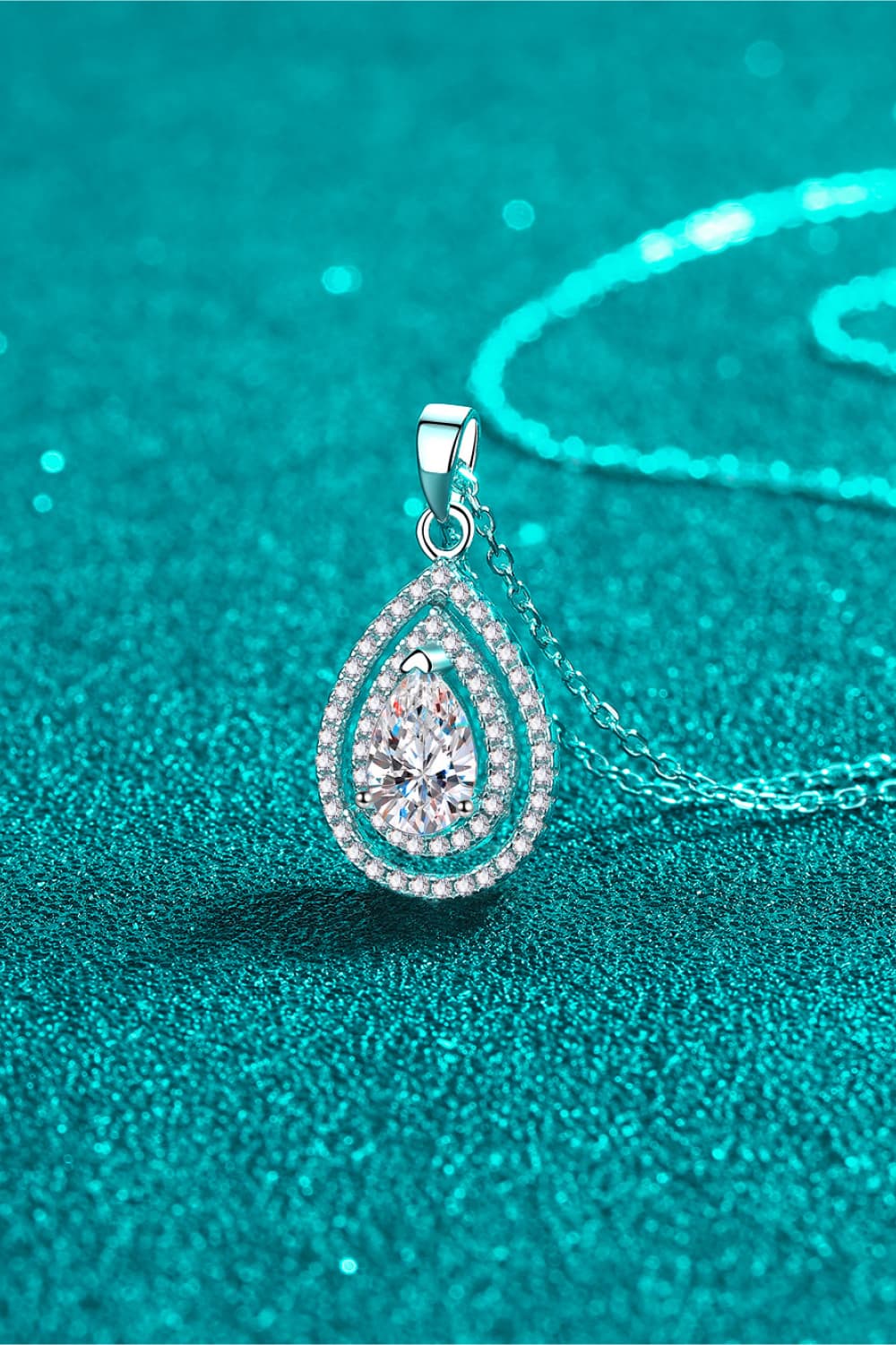 1 Carat Sparkala™ Teardrop Pendant Necklace by Sparkala
