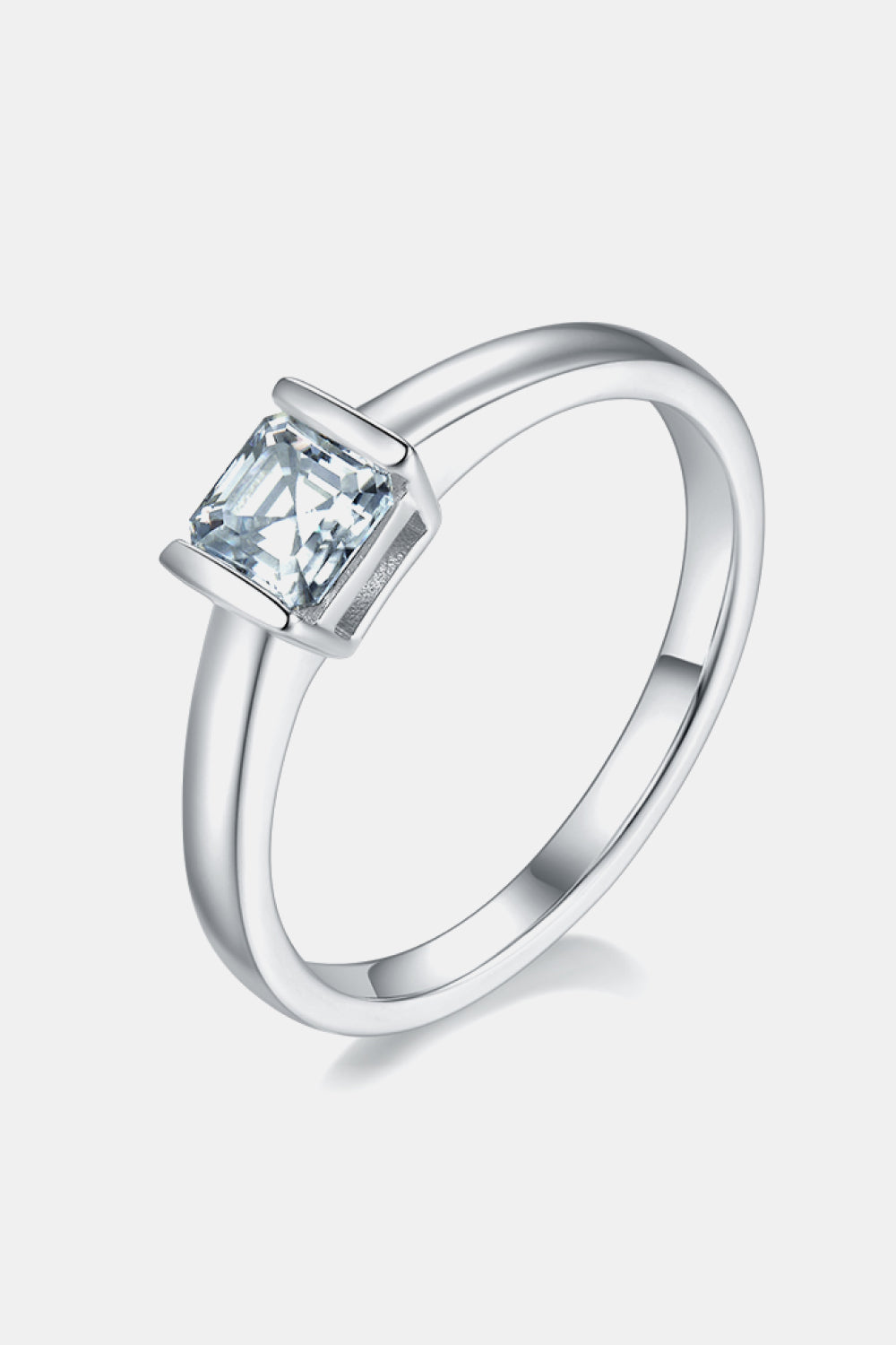 Brilliant Round Cut Sparkala™ Platinum Over Pure Sterling Silver Solitaire Ring by Sparkala