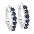 1.32 Carat Genuine Blue Sapphire .925 Sterling Silver Earrings  DestGlow