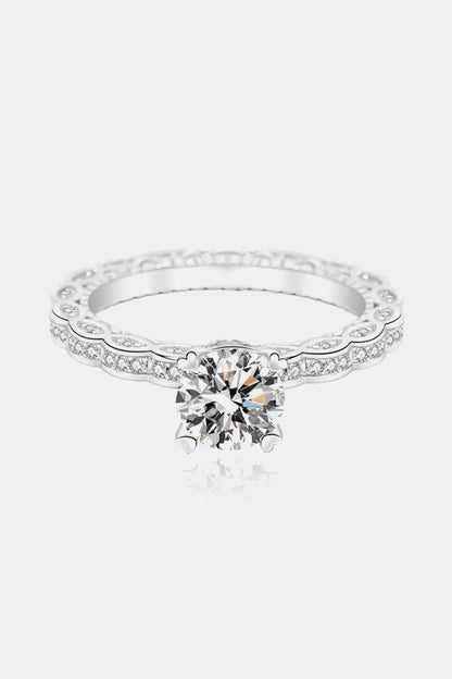 1 Carat Brilliant Round Cut Sparkala™ Platinum Over Pure Sterling Silver Eternity Ring by Sparkala