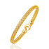Fancy Weave Bangle in 14k Yellow Gold (5.0mm) by Bids.com