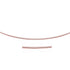 14k Rose Gold Necklace in a Round Omega Chain Style by Bids.com