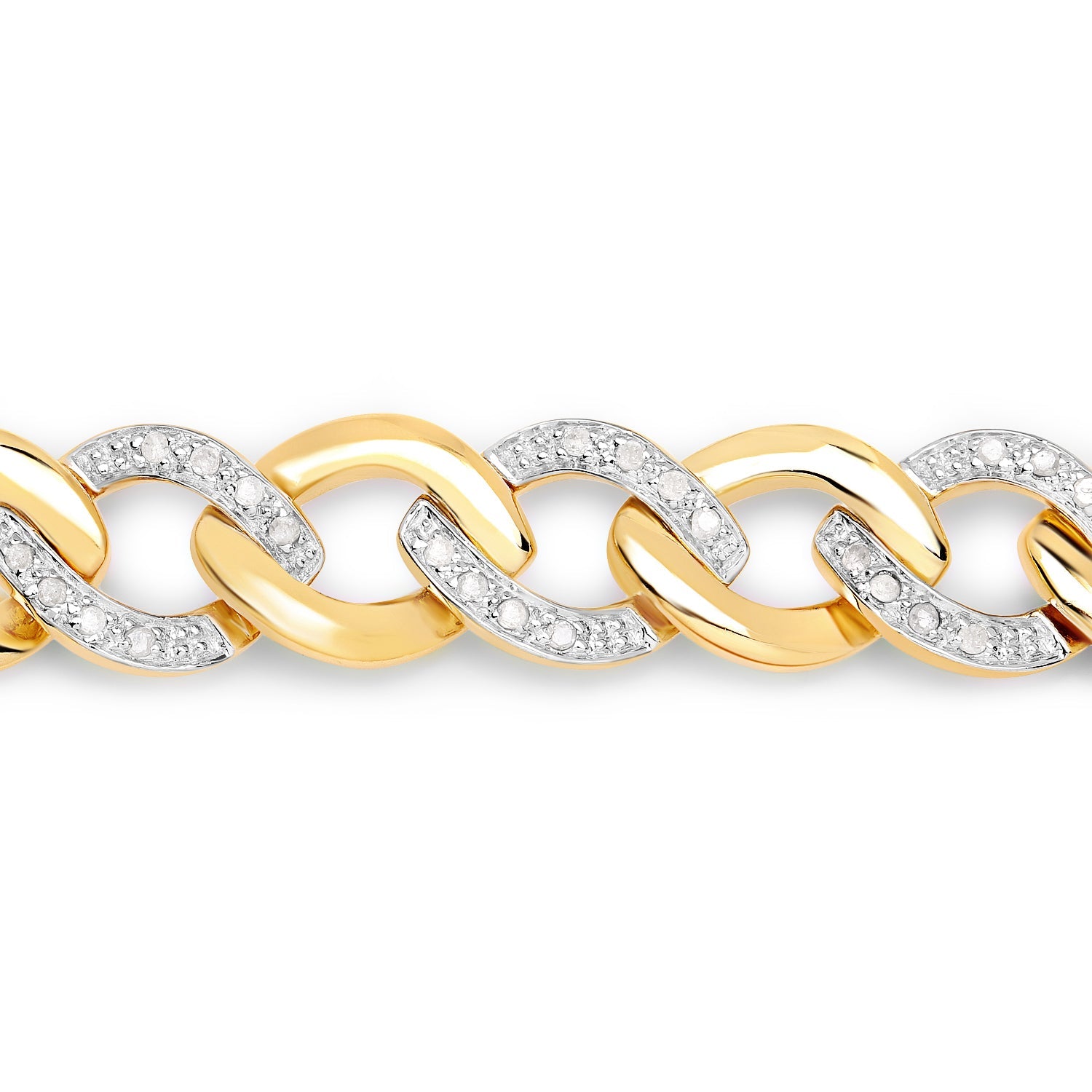 0.70 Carat Genuine White Diamond .925 Sterling Silver Bracelet by Bids.com