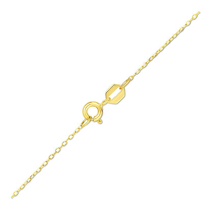 14K Yellow Gold Four Leaf Clover Necklace by Bids.com