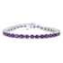 12.58 Carat Genuine Amethyst .925 Sterling Silver Bracelet  DestGlow
