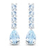 2.40 Carat Genuine Aquamarine .925 Sterling Silver Earrings  DestGlow