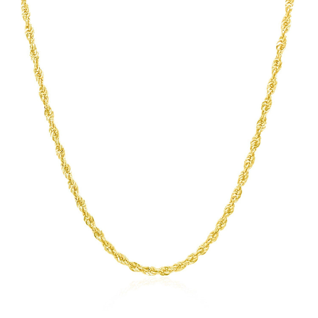 2.0mm 14k Yellow Gold Light Rope Chain by Bids.com