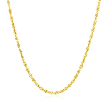 2.0mm 14k Yellow Gold Light Rope Chain by Bids.com