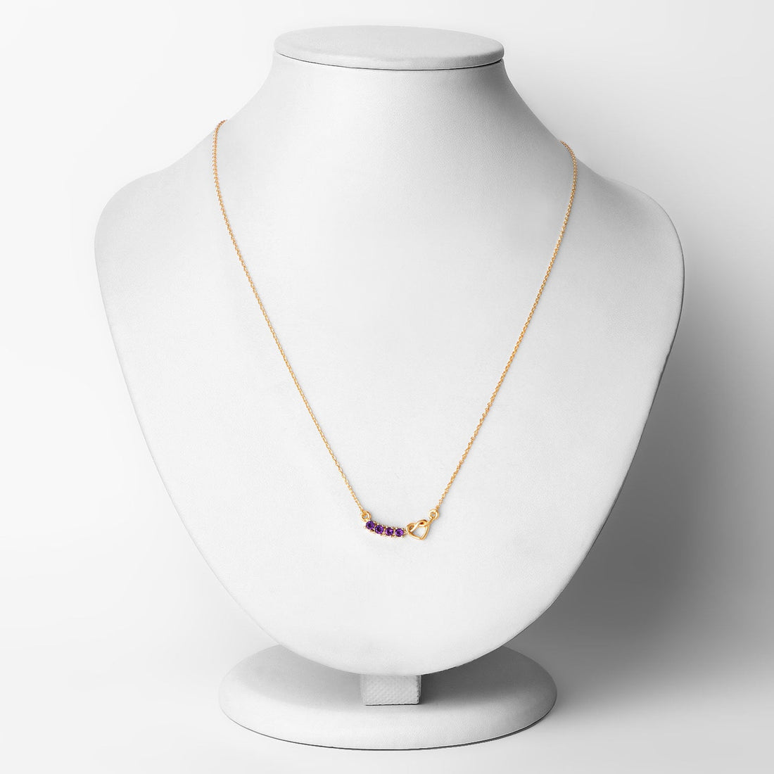 0.24 Carat Genuine Amethyst .925 Sterling Silver Necklace by Bids.com