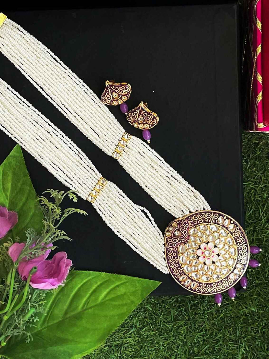 Joban Fashion Meenakari Necklace With Earring Set