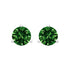 14K White Gold 1.0 Cttw 3-Prong Martini Set Lab Grown Green Diamond Solitaire Stud Earrings by Bids.com