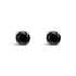 .925 Sterling Silver 1/2 Cttw Black Diamond Solitaire Stud Earrings by Bids.com