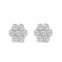14KT White Gold 1 cttw Diamond Composite Stud Earrings (I-J, SI2-I1) by Bids.com