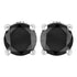 .925 Sterling Silver 2.00 Cttw Round Brilliant-Cut Black Diamond Classic 4-Prong Stud Earrings with Screw Backs (Fancy Color-Enhanced, I2-I3 Clarity) by Bids.com