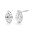 14K White Gold 4/5 Cttw Marquise Lab Grown Diamond Solitaire Stud Earrings  DestGlow