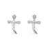 .925 Sterling Silver Diamond Accent Knife Earrings (H-I Color, I2-I3 Clarity)  DestGlow