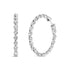 14K White Gold 5.00 Cttw Lab Grown Diamond Inside-Out Hoop Earring by Bids.com