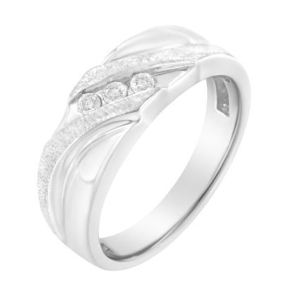 10K White Gold 1/10 Cttw Diamond Men&