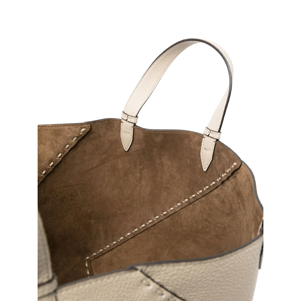 Fendi Neutrals Tote Bags Men by Luosophy