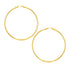 14k Yellow Gold Polished Large Round Hoop Earrings by Bids.com