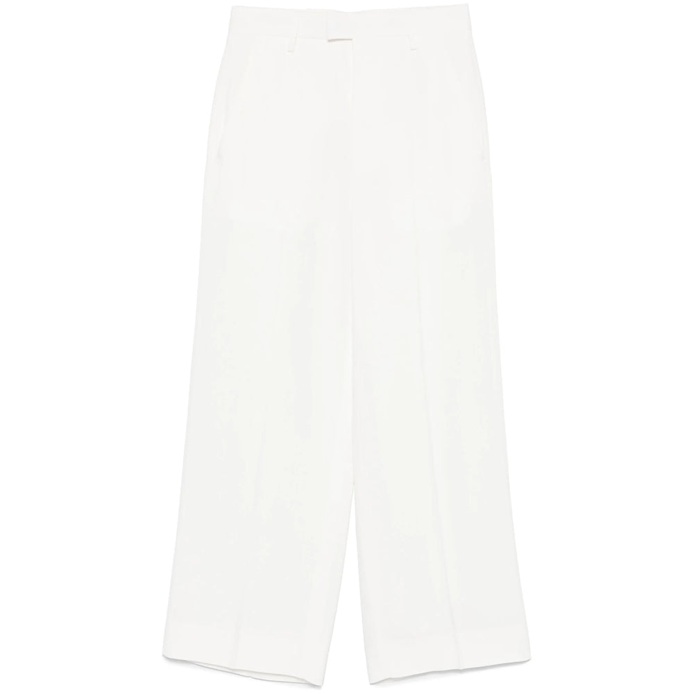 Ann Demeulemeester White Trousers - Straight Trousers Women by Luosophy
