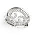 Swirl Design Diamond Ring in 14k White Gold (1/2 cttw) by Bids.com