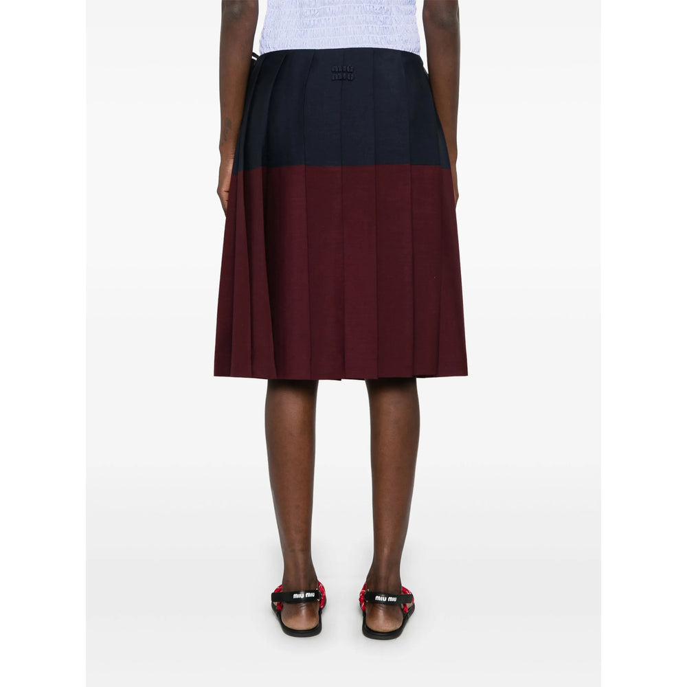 Miu Miu Purple Skirts - Pleated Skirts Women by Luosophy