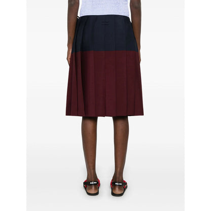 Miu Miu Purple Skirts - Pleated Skirts Women by Luosophy