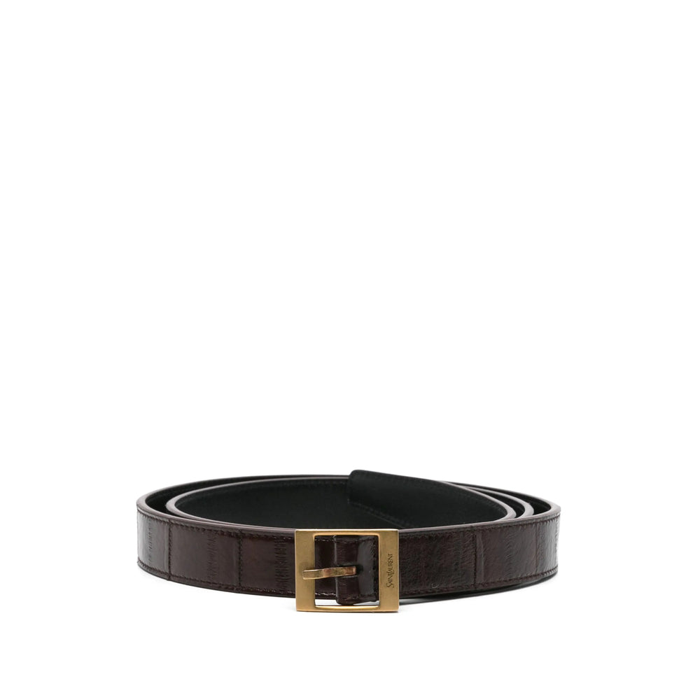 Saint Laurent Brown Belts Women by Luosophy
