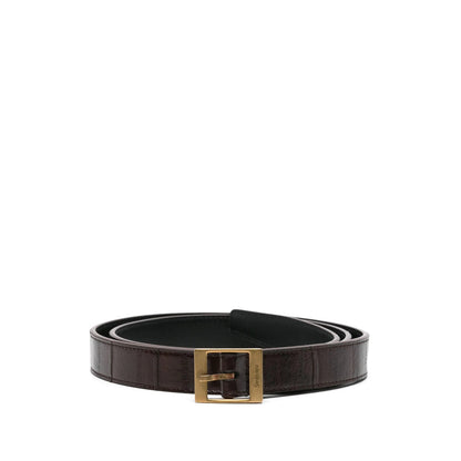 Saint Laurent Brown Belts Women by Luosophy