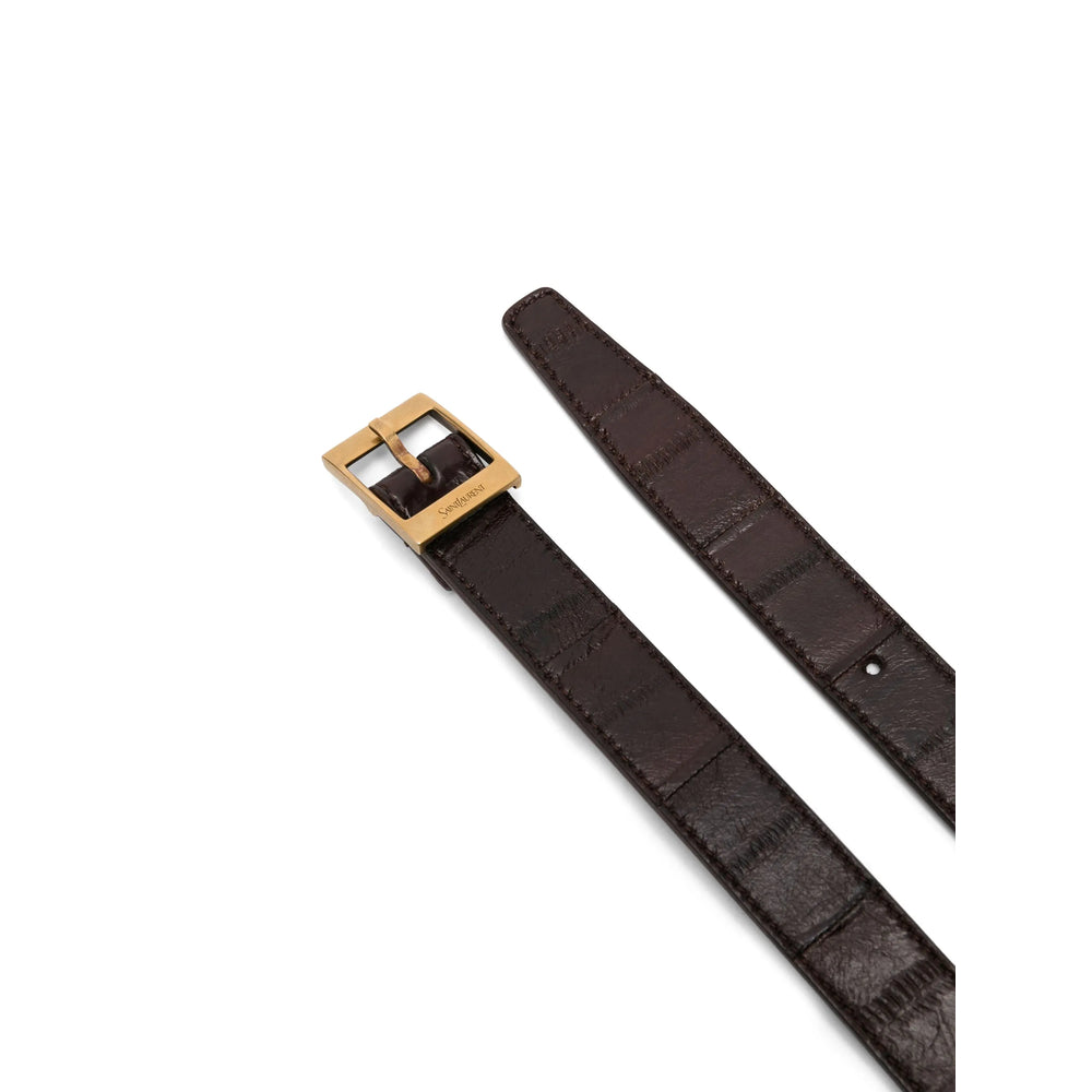 Saint Laurent Brown Belts Women by Luosophy