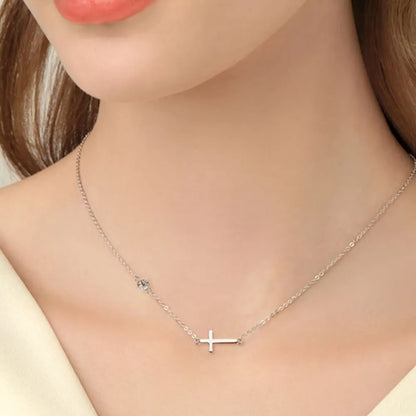 Cross 925 Sterling Silver Sparkala™ Necklace by Sparkala