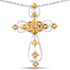 2.24 Carat Genuine Yellow Sapphire .925 Sterling Silver Pendant by Bids.com