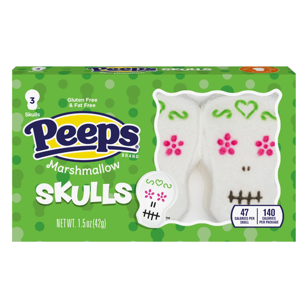 Peeps Skulls Marshmallow Treats 3ct (1.5oz) by Farmacias Savia