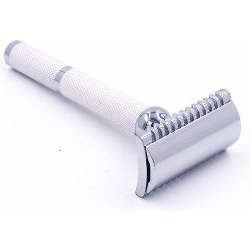 Parker 70C White and Chrome Open Comb Safety Razor by Pasteur Pharmacy