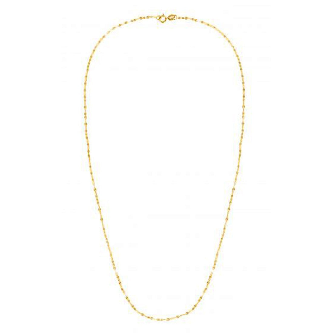14k Yellow Gold Alternate Valentino Chain (1.40 mm)  DestGlow