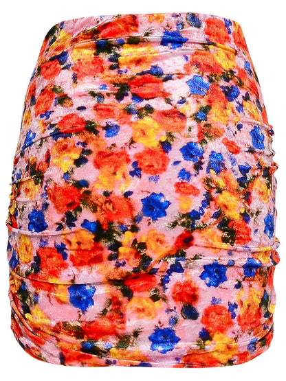 Isabel Marant Orange Polyamide Miniskirt Women by Luosophy