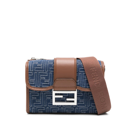 Fendi Blue Messenger Bags Men by Luosophy