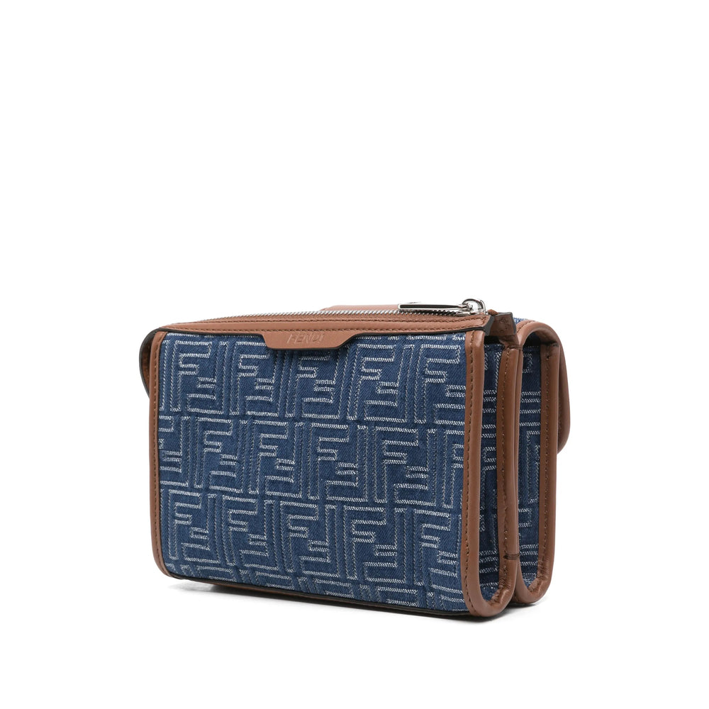 Fendi Blue Messenger Bags Men by Luosophy