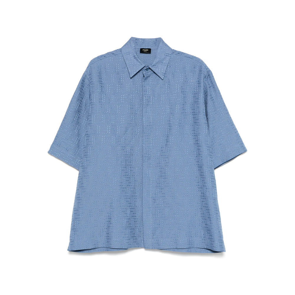 Fendi Blue Shirts Men by Luosophy