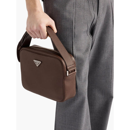 Prada Brown Shoulder Bags Men by Luosophy