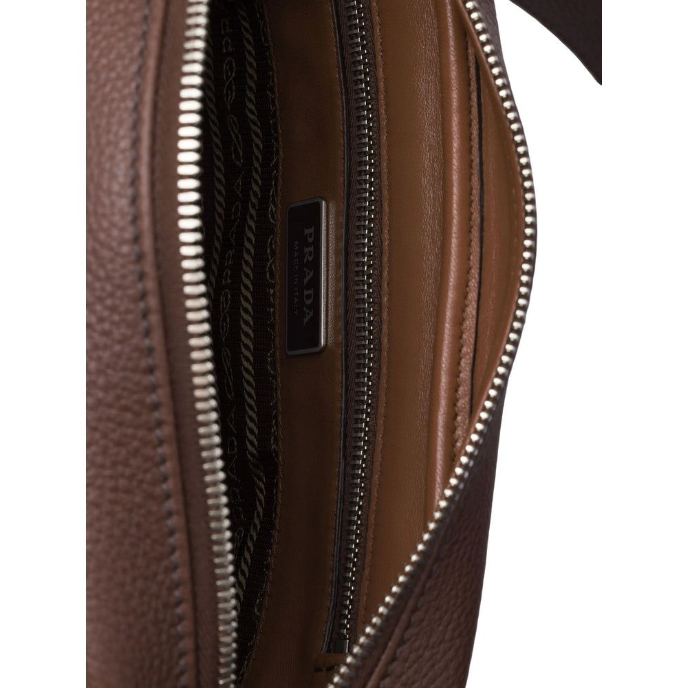 Prada Brown Shoulder Bags Men by Luosophy