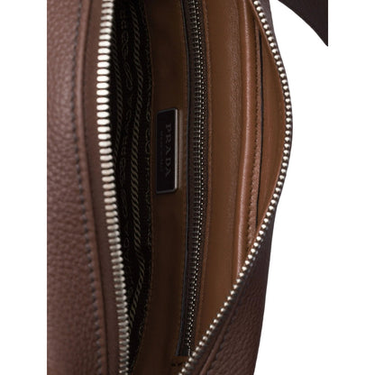 Prada Brown Shoulder Bags Men by Luosophy