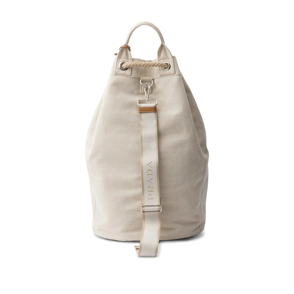 Prada Neutrals Backpacks Men by Luosophy